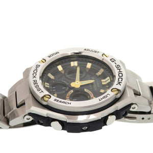 新品同様 カシオ G-SHOCK GST-W110D-1A9JF SS ブラック ゴールド タフソーラー 腕時計 黒文字盤 Gショック 1469【中古】CASIO