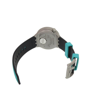 美品 スウォッチ BIG BOLD IRONY SB07S111 SS シリコン MINT TRIM ミント トリム クオーツ 腕時計 グリーン 1470【中古】Swatch