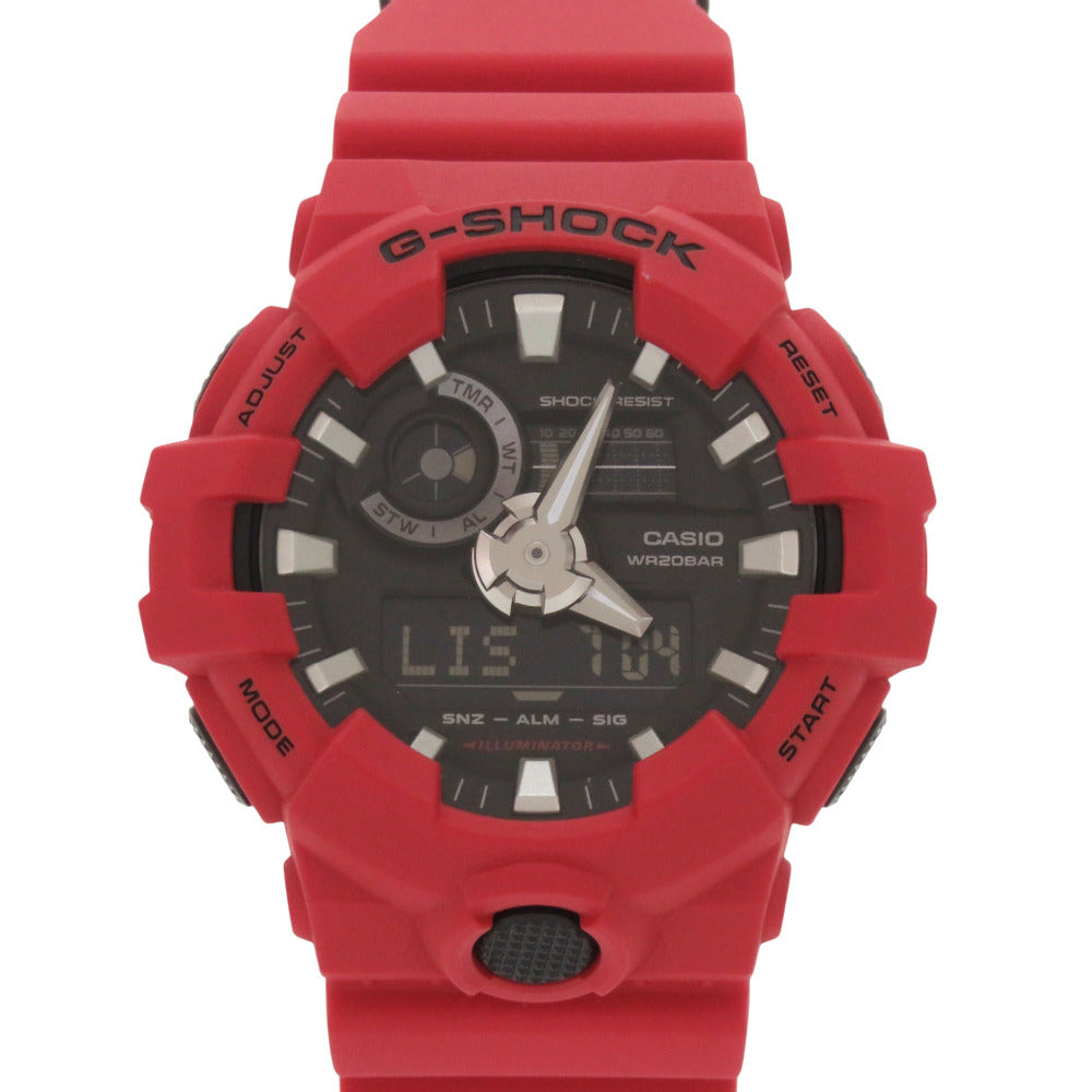 新品同様 カシオ G-SHOCK Coke one 限定品 GA-700-4A 樹脂 ブラック レッド デジタル アナログ クオーツ 腕時計 黒 1471【中古】CASIO