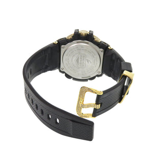 新品同様 カシオ G-SHOCK GST-B100 SS 樹脂 ブラック ゴールド タフソーラー 腕時計 黒 1472【中古】CASIO