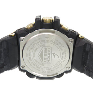 新品同様 カシオ G-SHOCK GST-B100 SS 樹脂 ブラック ゴールド タフソーラー 腕時計 黒 1472【中古】CASIO