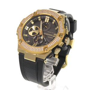 新品同様 カシオ G-SHOCK GST-B100 SS 樹脂 ブラック ゴールド タフソーラー 腕時計 黒 1472【中古】CASIO