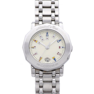 コルム アドミラルズカップ 39.130.20 V585 クオーツ 腕時計 SS アイボリー 1473【中古】CORUM レディース
