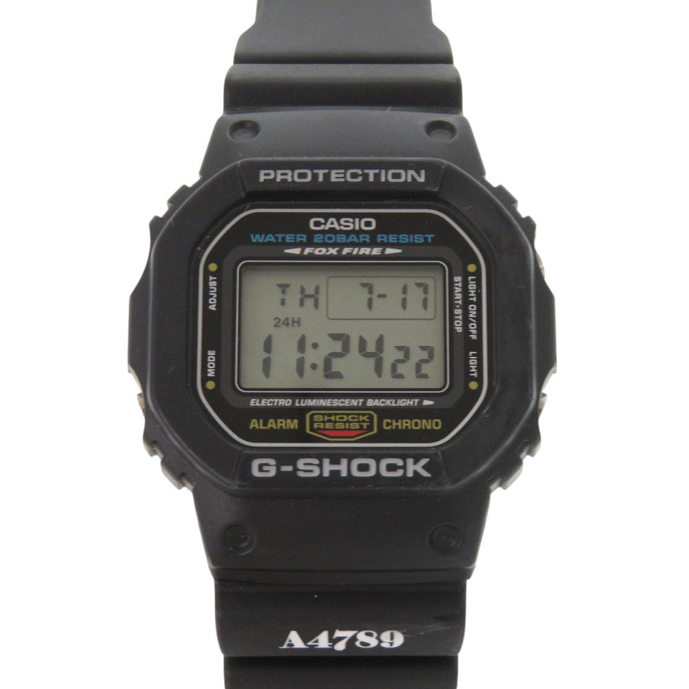 新品同様 カシオ G-SHOCK DW-5600UE-1JF 樹脂 ブラック クオーツ デジタル 腕時計 黒 Gショック 1478【中古】CASIO