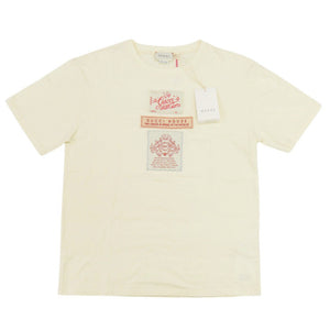 新品同様 グッチ 575114 コットン ライトイエロー 半袖Ｔシャツ 1486【中古】GUCCI