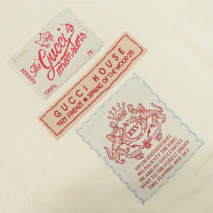 新品同様 グッチ 575114 コットン ライトイエロー 半袖Ｔシャツ 1486【中古】GUCCI