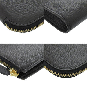 ダンヒル レザー ブラック クラッチバッグ 黒 0023【中古】Dunhill