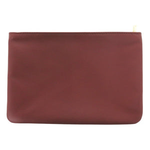 新品同様 ロエベ コスメポーチ ポーチ シープスキン ワインレッド 0025【中古】LOEWE