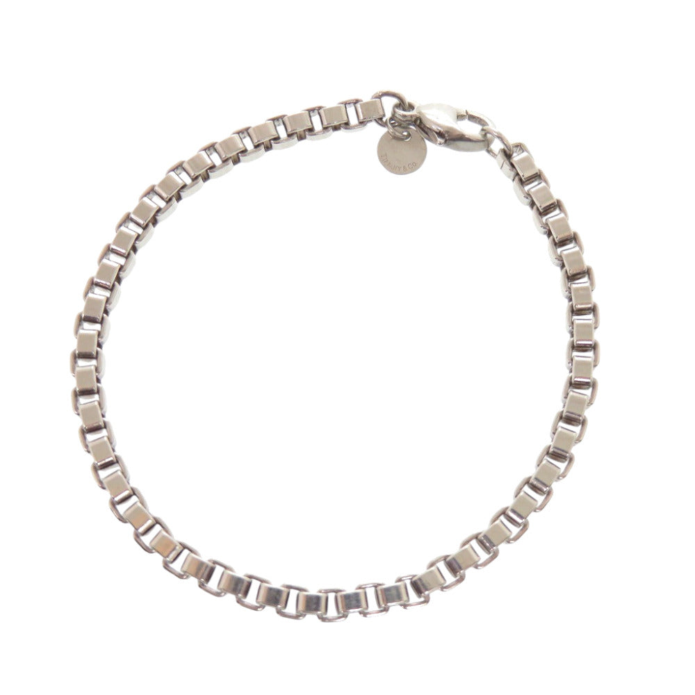 美品 ティファニー ベネチアン リンク シルバー925 ブレスレット シルバー 0059【中古】TIFFANY&Co.