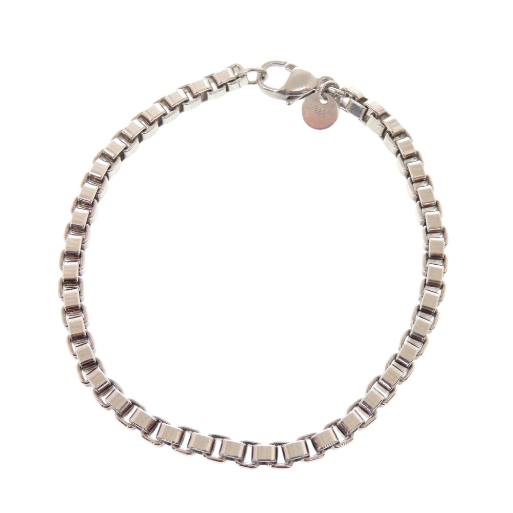 美品 ティファニー ベネチアン リンク シルバー925 ブレスレット シルバー 0059【中古】TIFFANY&Co.