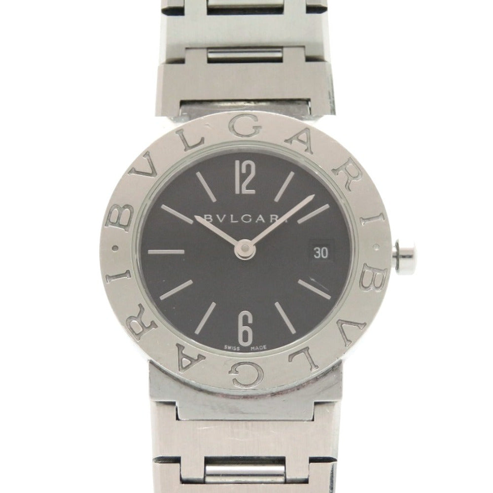 ブルガリ ブルガリブルガリ BB26SS ブラック SS クオーツ 腕時計 黒文字盤 0062【中古】BVLGARI