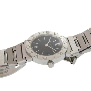 ブルガリ ブルガリブルガリ BB26SS ブラック SS クオーツ 腕時計 黒文字盤 0062【中古】BVLGARI