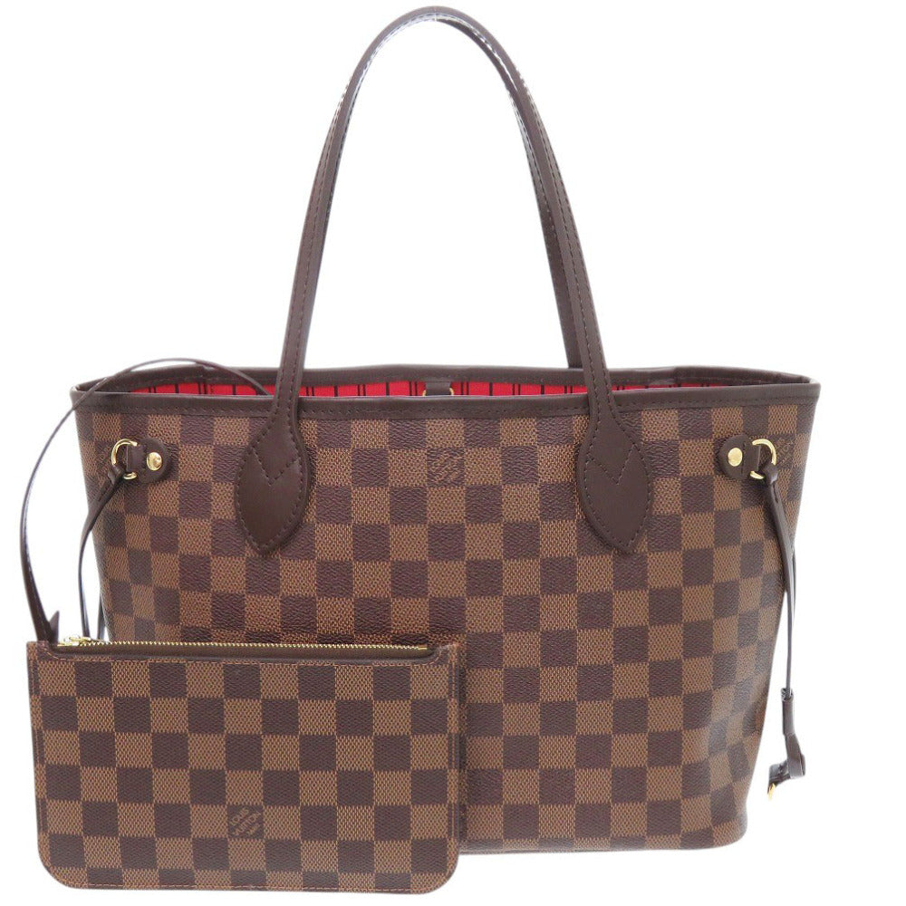 新品同様 ルイ ヴィトン ネヴァーフルPM ポーチ付 ダミエ N41359 スリーズ トートバッグ LV 0086【中古】LOUIS VUITTON