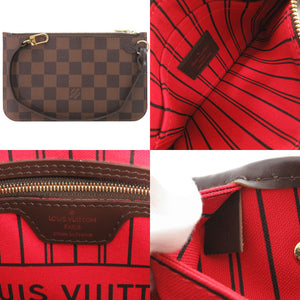 新品同様 ルイ ヴィトン ネヴァーフルPM ポーチ付 ダミエ N41359 スリーズ トートバッグ LV 0086【中古】LOUIS VUITTON