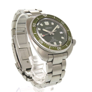 美品 セイコー プロスペックス ダイバースキューバ SS ラバー カーキ グリーン 自動巻き 腕時計 0117【中古】SEIKO