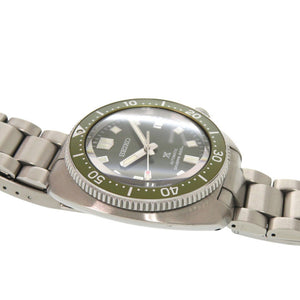 美品 セイコー プロスペックス ダイバースキューバ SS ラバー カーキ グリーン 自動巻き 腕時計 0117【中古】SEIKO