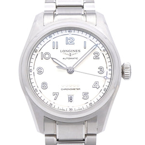 新品同様 ロンジン スピリット L34104636 自動巻き 腕時計 SS シルバー 0119【中古】LONGINES メンズ