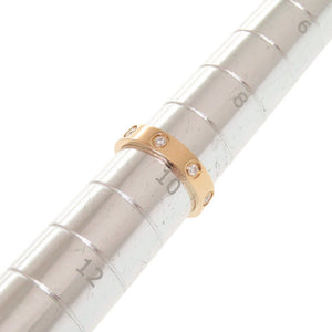 新品同様 カルティエ ミニラブリング フルダイヤ 8Pダイヤ #50 K18PG 750PG ダイヤモンド ピンクゴールド リング 指輪 ジュエリー 0124【中古】CARTIER