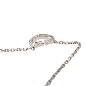 美品 カルティエ Cハート K18WG 750WG ダイヤモンド ホワイトゴールド ネックレス ジュエリー 0132【中古】CARTIER
