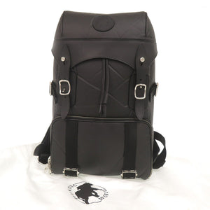 美品 ハンティングワールド ナリフリコラボ ナイロン レザー ブラック リュック バックパック 黒 0160【中古】HUNTING WORLD