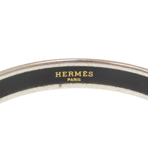 エルメス エマイユPM イルカ メタル シルバー ブルー バングル ブレスレット 0165【中古】HERMES