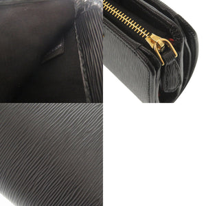 美品 プラダ ロゴ ヴィッテロムーブ レザー ブラック 二つ折り財布 黒 0198【中古】PRADA