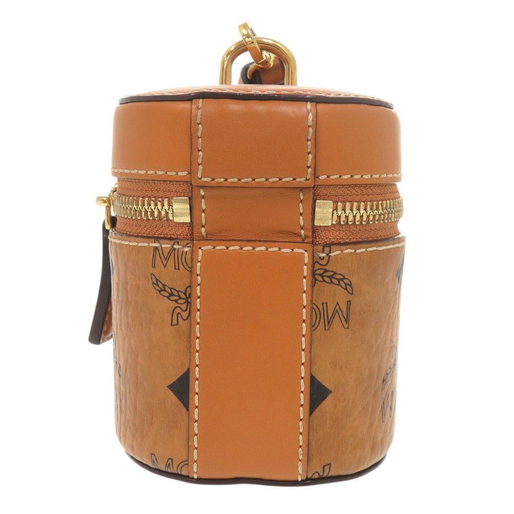 美品 エム シー エム ヴィセトス PVC ブラウン ミニ ショルダーバッグ 茶 0214【中古】MCM