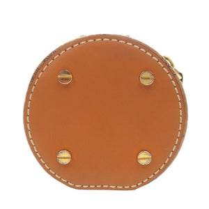 美品 エム シー エム ヴィセトス PVC ブラウン ミニ ショルダーバッグ 茶 0214【中古】MCM