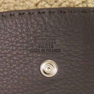美品 エルメス ネージュ トリヨンクレマンス/ムートン エベンヌ シルバー金具 □J刻印(2006年製) ウエストバッグ ポシェット 0222【中古】HERMES