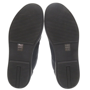 美品 プラダ ロゴ ナイロン ラバー サイズ6 1/2 ネイビー ハイカット スニーカー 0231【中古】PRADA メンズ