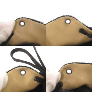エルメス ジミー ハラコ サイズ35 1/2 ブラック ハイカット スニーカー 黒 0233【中古】HERMES