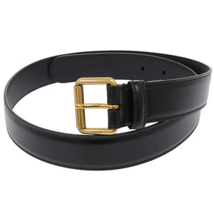 新品同様 グッチ 732316 レザー ブラック ベルト 黒 0245【中古】GUCCI メンズ