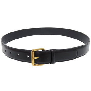 新品同様 グッチ 732316 レザー ブラック ベルト 黒 0245【中古】GUCCI メンズ