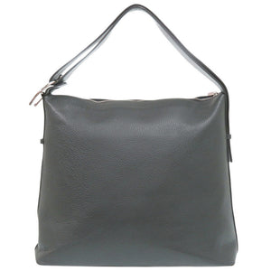 シャンボール セリエ LOCHES レザー グレー ショルダーバッグ 0260【中古】CHAMBORD SELLIER メンズ