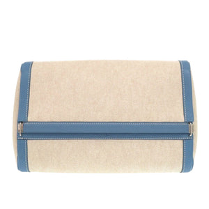 美品 エルメス トワルアッシュ トリヨンクレマンス ブルー セカンドバッグ ポーチ 青 0267【中古】HERMES