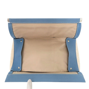美品 エルメス トワルアッシュ トリヨンクレマンス ブルー セカンドバッグ ポーチ 青 0267【中古】HERMES