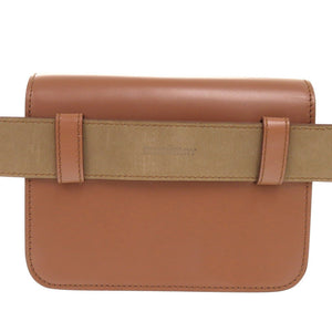 美品 バーバリー TBロゴ 8012205 レザー ブラウン ウエストバッグ ボディバッグ 茶 0280【中古】BURBERRY