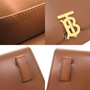 美品 バーバリー TBロゴ 8012205 レザー ブラウン ウエストバッグ ボディバッグ 茶 0280【中古】BURBERRY