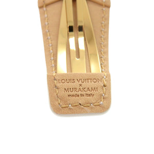 新品同様 ルイ ヴィトン LV × TM 村上隆 バックステージ ヘアクリップ M02496 バレッタ モノグラムマルチカラー ブロン LV 0284 【中古】 LOUIS VUITTON