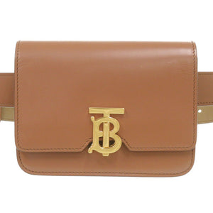 美品 バーバリー 8012205 レザー ブラウン ウエストバッグ ボディバッグ 茶 0301【中古】BURBERRY
