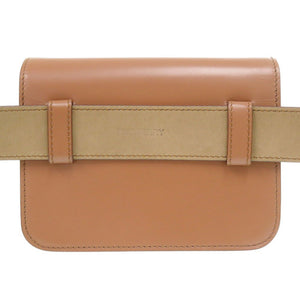美品 バーバリー 8012205 レザー ブラウン ウエストバッグ ボディバッグ 茶 0301【中古】BURBERRY