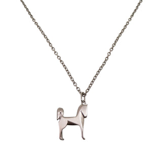 新品同様 エルメス パナッシュ ネックレス メタル シルバー 0304【中古】HERMES メンズ