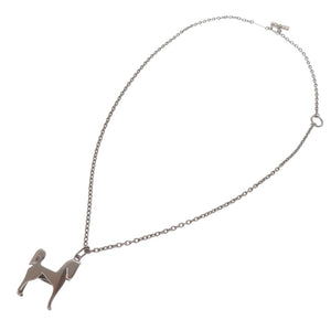 新品同様 エルメス パナッシュ ネックレス メタル シルバー 0304【中古】HERMES メンズ