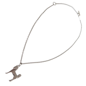 新品同様 エルメス パナッシュ ネックレス メタル シルバー 0304【中古】HERMES メンズ