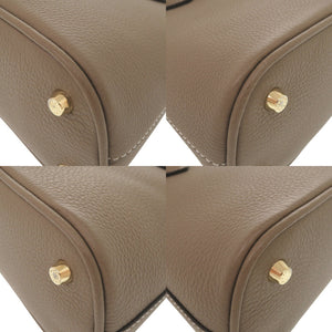 美品 ボナベンチュラ エマバッグ 22 シュリンクレザー BBGT1-ET エトープ 2WAY ハンドバッグ ショルダーバッグ 0309【中古】BONAVENTURA