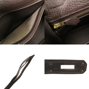 エルメス ケリー28 内縫い トリヨンクレマンス ショコラ ゴールド金具 □J刻印(2006年製) ハンドバッグ 茶 0341【中古】HERMES