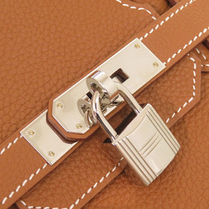 未使用 エルメス バーキン30 トゴ ゴールド シルバー金具 K刻印(2025年製) ハンドバッグ 茶 0344【中古】HERMES
