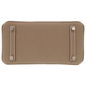 未使用品 エルメス バーキン25 トゴ エトゥープ シルバー金具 W刻印(2024年製) ハンドバッグ 0345【中古】HERMES