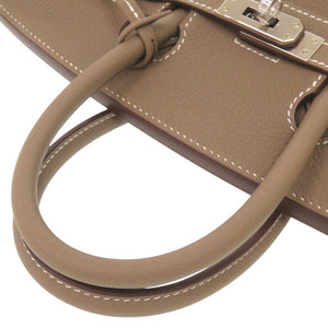 未使用品 エルメス バーキン25 トゴ エトゥープ シルバー金具 W刻印(2024年製) ハンドバッグ 0345【中古】HERMES