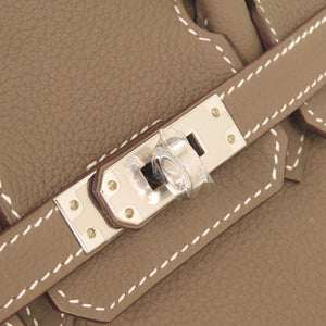 未使用品 エルメス バーキン25 トゴ エトゥープ シルバー金具 W刻印(2024年製) ハンドバッグ 0345【中古】HERMES